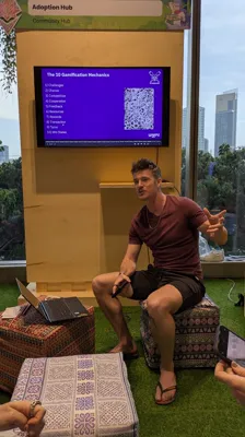 Dan presenting at a conference
