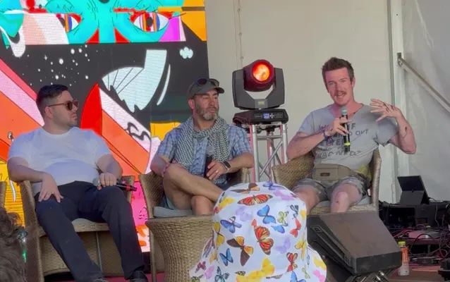Dan speaking at Texas Eclipse Festival